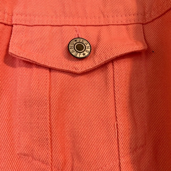 071 Distressed Pink Jean Jacket - Picture 5 of 12